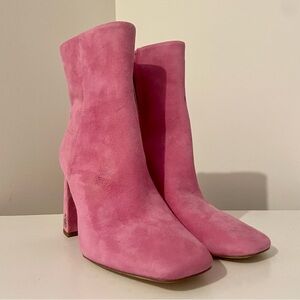 Sam Edelman Codie Boots in Pink Suede